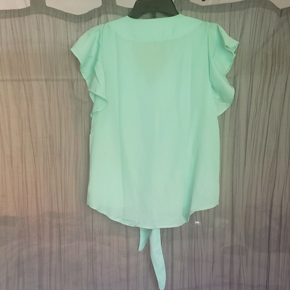 Flutter sleeve chiffon blouse, small. - Picture 3 of 4